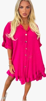 Curve plisse dress